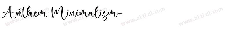 Anthem Minimalism字体转换